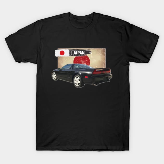 1991 Acura NSX in Berlina Black 06 T-Shirt by Stickers Cars